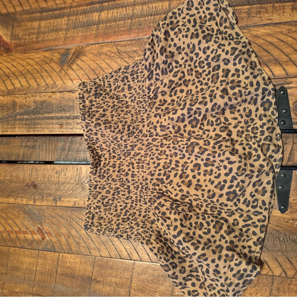 Leopard Print tube top american eagle size xs